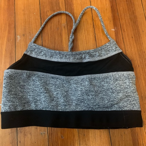 Grey and black Capezio sports bra - Picture 1 of 5
